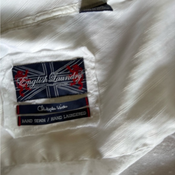 English Laundry by Christopher Wicks XL 100% cotton dress shirt dry cleaned - Picture 4 of 16